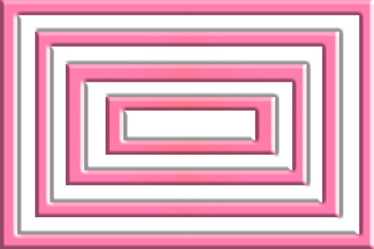 Beveled Pink Rectangle Tunnel Border Transparent Asset