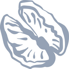 Organic Hand drawn Shell Graphic ©  MVectors