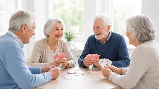senior playing cards