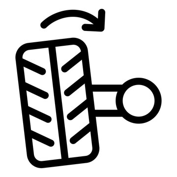 Wheel Alignment icon. Vector line icon
