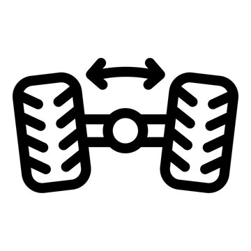 Wheel Alignment icon. Vector line icon