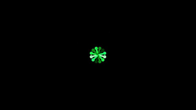 High-definition seamless neon visual background featuring mathematical neon fractal bloom geometry with a vivid emeraldmatrix color aesthetic. Ideal for music visualizers, educational tech, sci-fi int