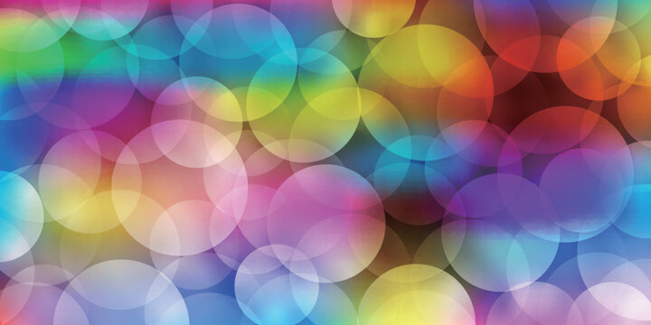 Colorful Abstract Bokeh Light Texture Background Design