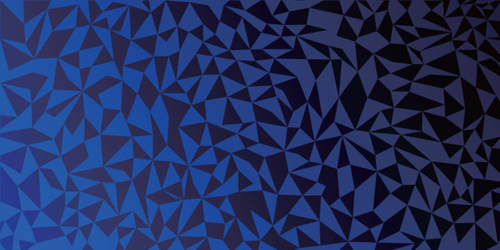 Abstract Geometric Triangle Pattern in Blue Gradient Shades