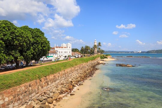 Galle Fort Ramparts and Coastal View