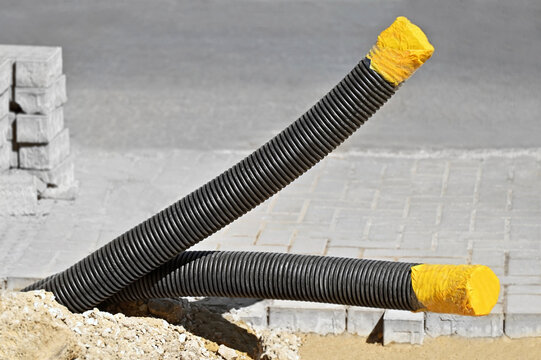 HDPE corrugated cable pipes