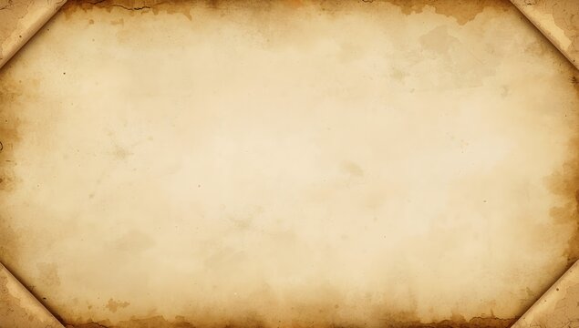 Old parchment paper texture with burnt edges and blank space for text background