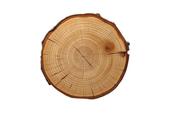 Natural Tree Trunk Cross Section