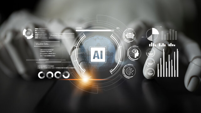 AI Assistant Brain Processor with LLM Technology, Big Data, Machine Learning, Generative AI for Business Support, Future Agentic AI Technology and Artificial Intelligence Prompt Engineering. Latch
