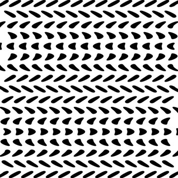 Black Oval Pixel Transparent Seamless Pattern Vector Geometric Background