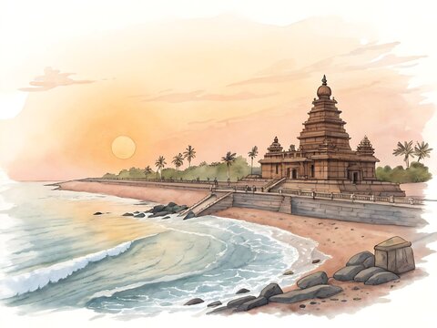 Mahabalipuram Shore Temple, Tamil Nadu