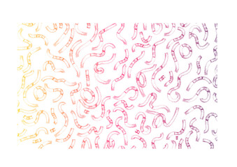 Obraz premium Organic irregular circular lines vector seamless pattern. illustration