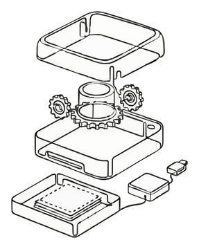 Portable photo printer vector illustration isolated .... Generative AI