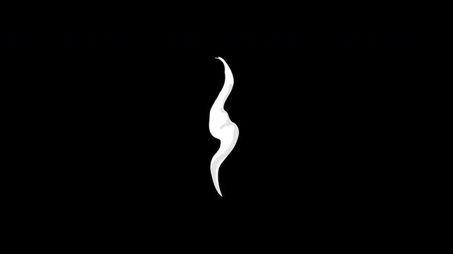 Animation smoke  2d cartoon style with frame by frame, suitable  of cartoon smoke effects, alpha channel only 4k