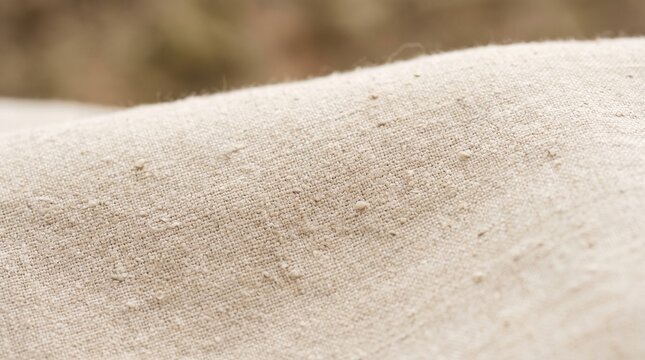 Undyed linen weave background with organic imperfections