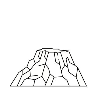 Stylized Mountain Peak