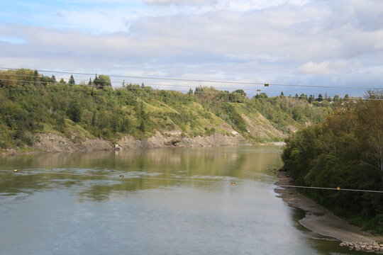 Looking Down The River, Capilano Park, Edmonton, Alberta