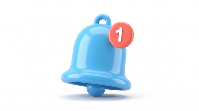 notification bell icon with one new alert