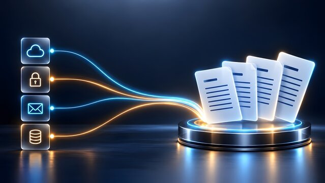 Centralized digital document repository secured with encrypted cloud network protocols