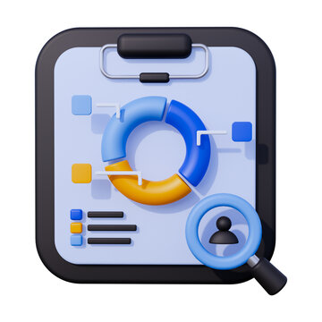 Dashboard Business Report 3D Icon