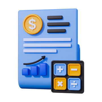 Accounting Report 3D Icon