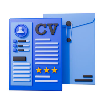 CV Resume 3D Icon