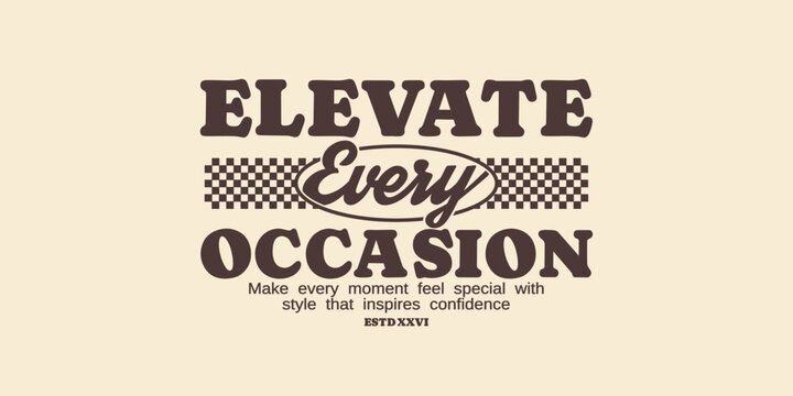 Retro vintage typography streetwear design. Clothing slogan typography for print, jersey, tee, hat, t-shirt, sweatshirt, hoodie, wall art for clothing brand design - Vector