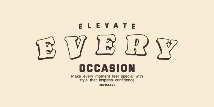 Retro vintage typography streetwear design. Clothing slogan typography for print, jersey, tee, hat, t-shirt, sweatshirt, hoodie, wall art for clothing brand design - Vector