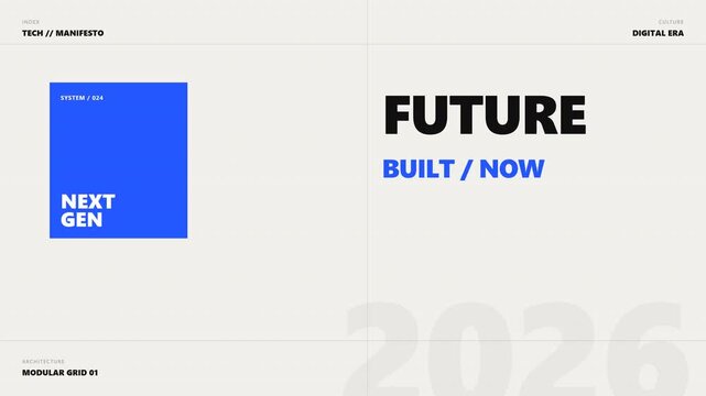 Kinetic Technology Manifesto Editorial Typography Motion Graphic
