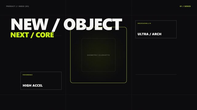 Modern Product Launch Kinetic Editorial Web Design Animation
