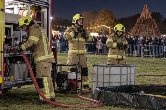 Fire Service Standing By at Event