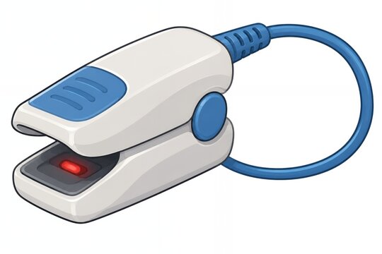 This is an image showing a stapler with a red light