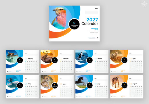 Wall Calendar Design Template