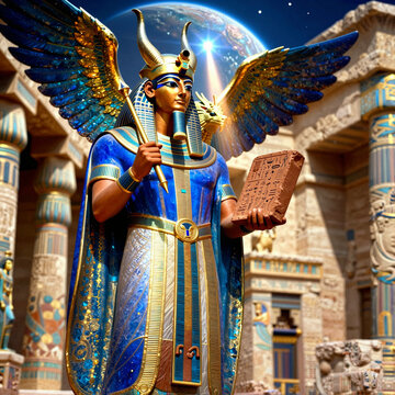 Nabu, the ancient Babylonian god of scribes and wisdom