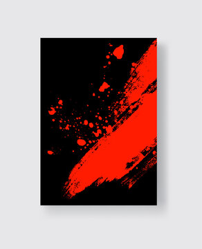 Abstract trendy universal artistic banner template . Design for cover, invitation, banner, placard, brochure, poster, card, flyer and other Vector illustration 