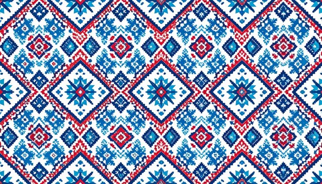 Indigenous Latin American Tribal Textile Seamless Vector Pattern Collection.