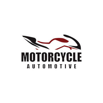 Motorcycle logo design template illustration vector