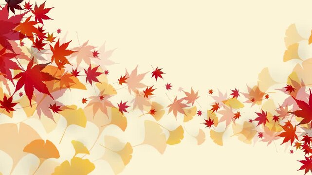Autumn Leaves Dancing in the Wind 4K