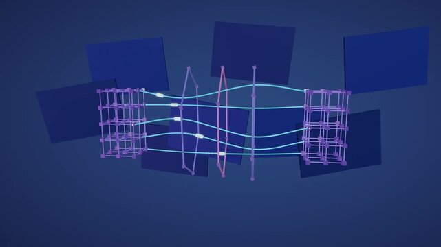 Cryptographic key exchange with lattice clusters seamless loop