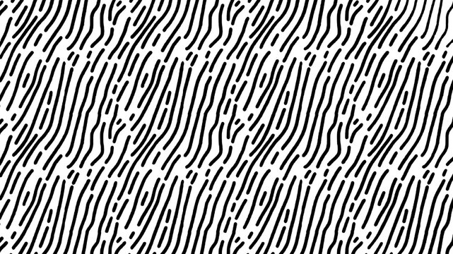 abstract black diagonal dashed line pattern isolated on transparent background, zebra fur organic stripe texture overlay, hand drawn vector zebra skin print graphic, modern minimal design element