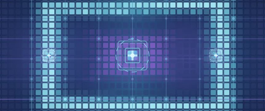 Cinematic widescreen lattice security core anamorphic seamless loop