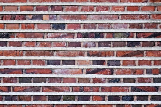 Abstract brick wall background texture  Horizontal image.