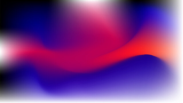 Abstract Neon Gradient Background with Vibrant Blue Purple Pink and Red Blurred Waves