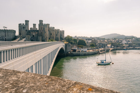 Conwy Castle medieval fortress in Conwy, North Wales, built by King Edward I in the late 13th century, UK - 8 September 2026.