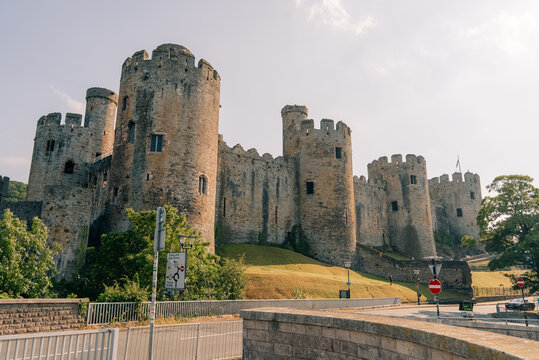 Conwy Castle medieval fortress in Conwy, North Wales, built by King Edward I in the late 13th century, UK - 8 September 2026.
