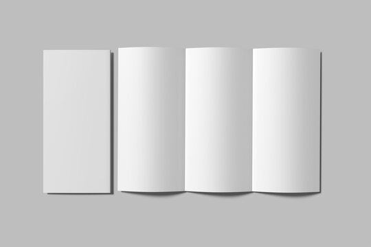 Trifold Brochure Blank Mockup