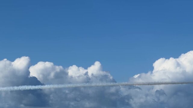Aerobatic Stunt Planes Flying in Formation Over Gold Coast Australia