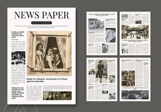 World News Paper Design Template