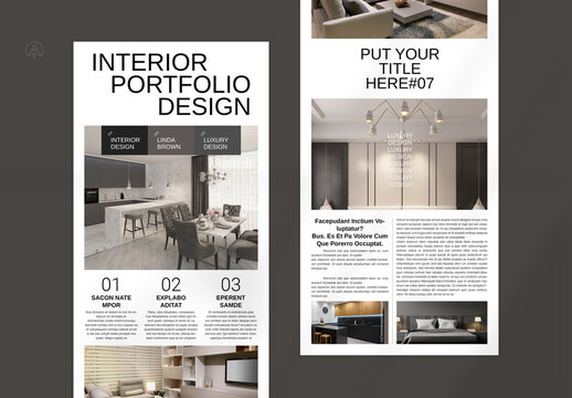 Interior Email Newsletter Design Templat