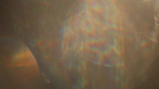 Dynamic light leak blurred motion with sparkle fusion refraction, flare and glare sunlight diffusion, creating blended reflections for digital visual design.